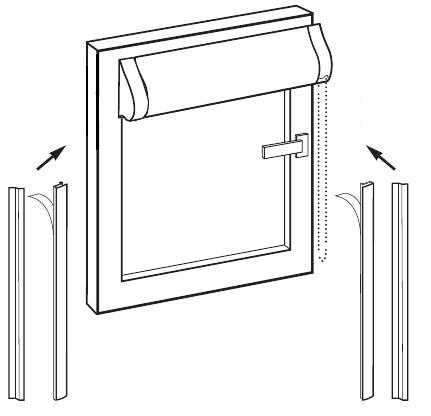 Как снять рулонные шторы с пластикового окна