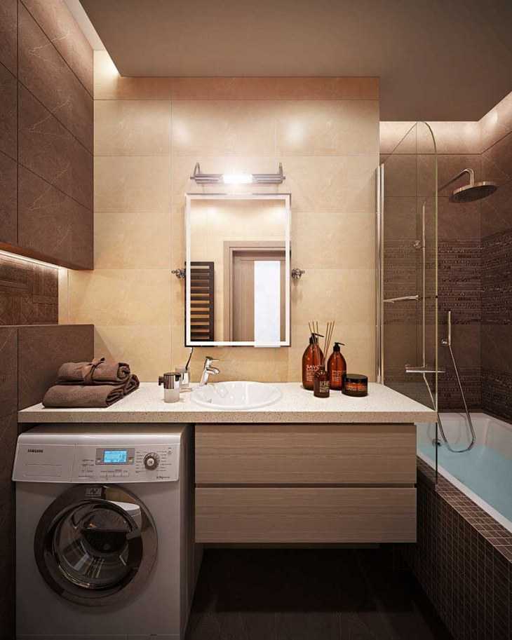 Интерьер и дизайн небольшой ванной комнаты площадью 3 и 4 квадратных метров Идеи для ремонта малогабаритная ванная с туалетом Как обустроить практично и удобно