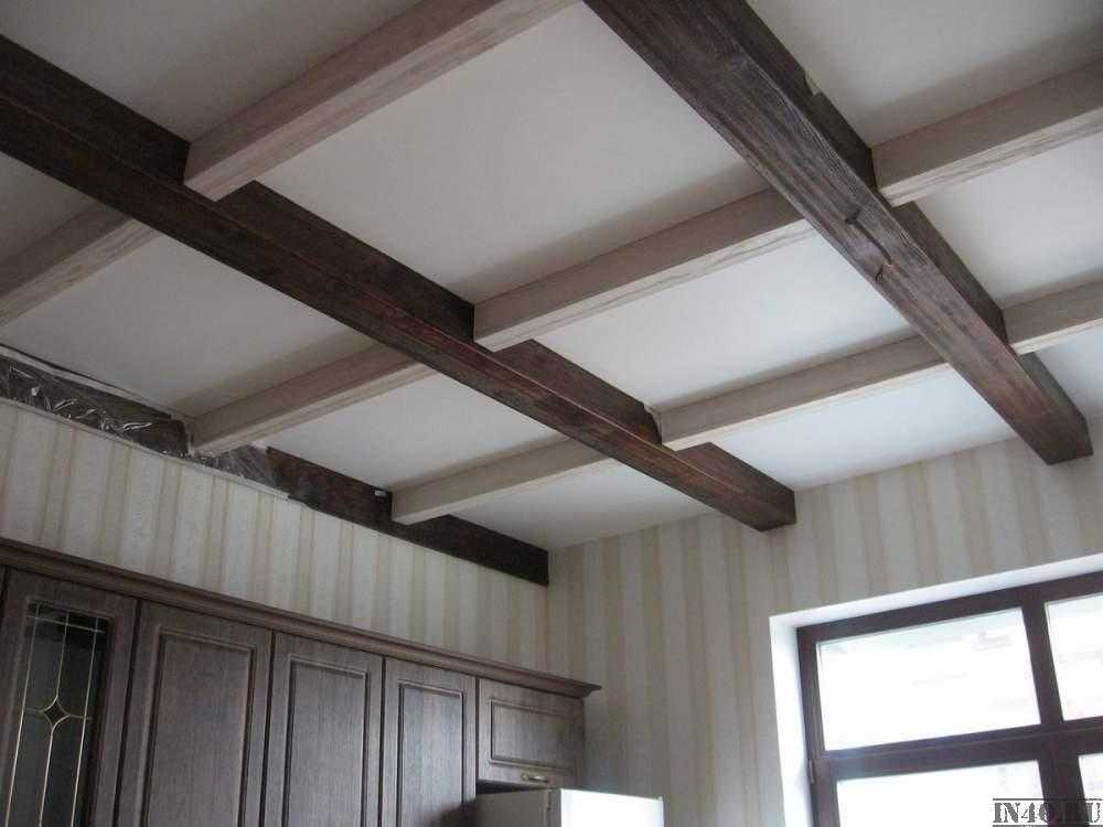 Потолок с балками - "прованс" и другие стили, в которых применяется такой элемент