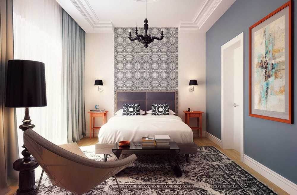 Дизайн комнаты для молодого человека в современном стиле: мужская спальня для парня, юноши 18-20 лет со шторами
 - 29 фото