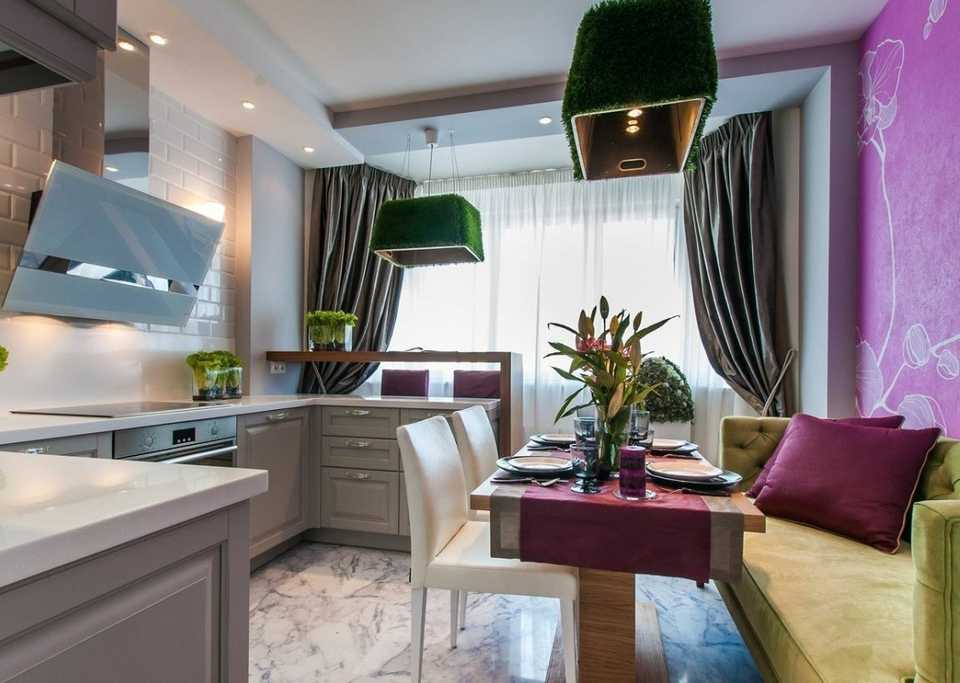 Кухня-гостиная 10-11 кв.м.: 100 фото дизайна интерьера с диваном, идеи оформления