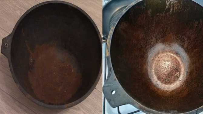 Как очистить чугунную сковородку от ржавчины: методы, средства, профилактика — домашние советы