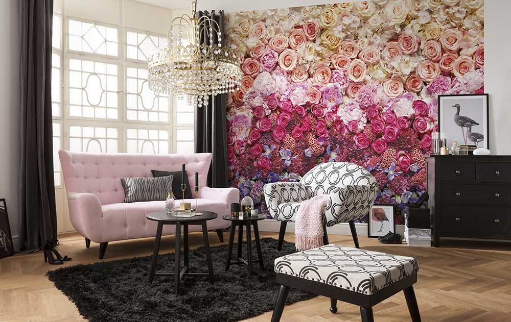Как украсить стены в доме легко и просто Почему бы не использовать фотообои цветы в интерьере любой комнаты, где это покажется уместным Цветочные