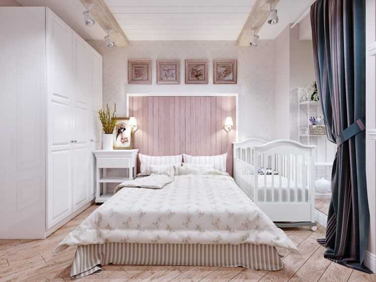 Дизайн спальни с детской кроваткой: интерьер гостиной и других комнат | дневники ремонта obustroeno.club