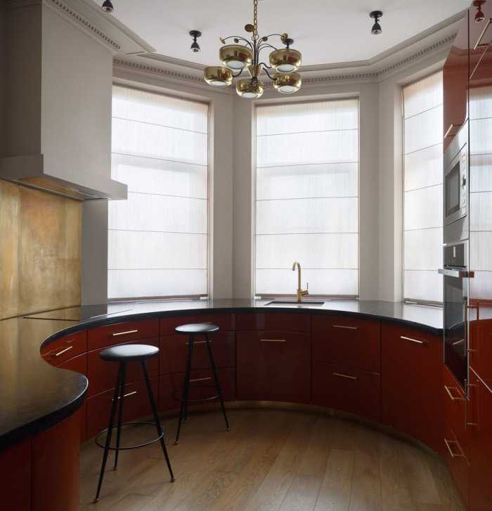 Дизайн кухни с эркером: 115+ (фото) интерьеров в частном доме