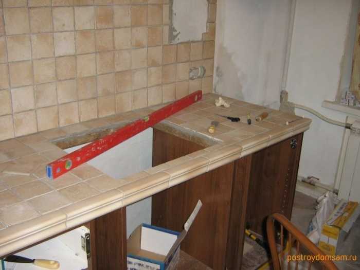 Столешница из плитки своими руками - 195+ (фото) для кухни/ ванной