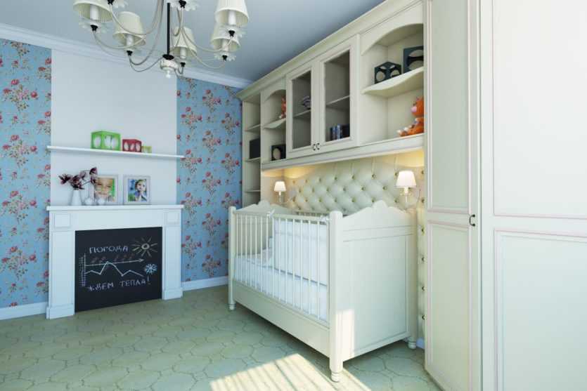 Дизайн спальни с детской кроваткой — зонирование на спальню и детскую