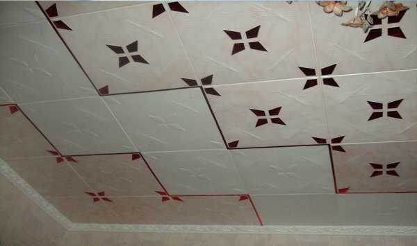Как правильно поклеить потолочную плитку из пенопласта по диагонали