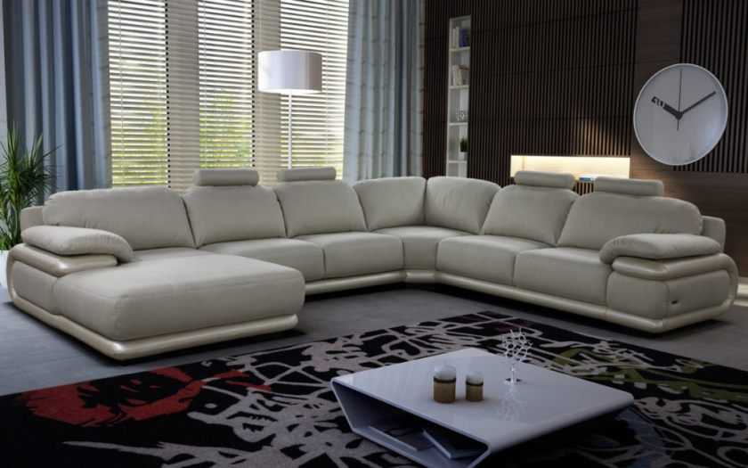 Мебель в гостиную в современном стиле, дизайн, материалы, цвета, формы