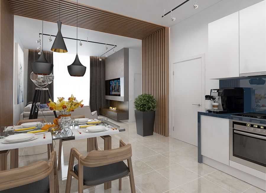 Совмещенная кухня-гостиная 30 кв. м. – фото в интерьере, планировки и зонирование