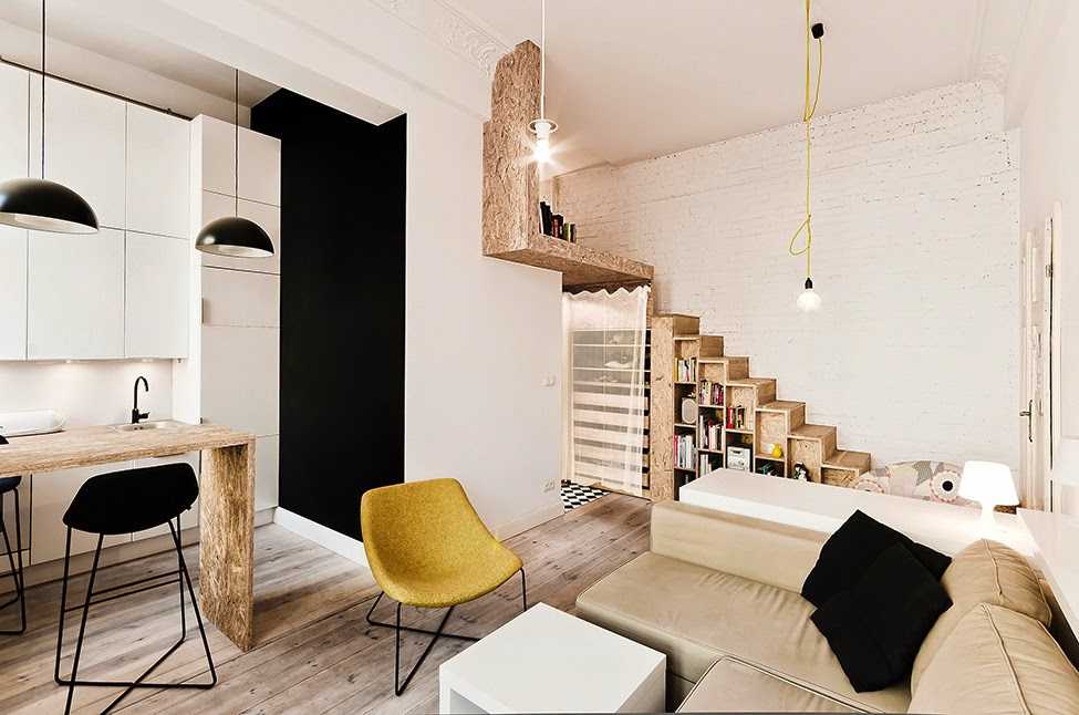 75 функциональных идей дизайна квартиры студии 26 кв.м.