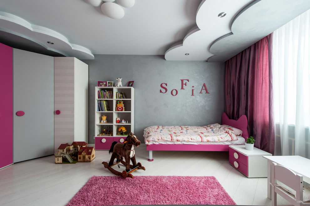 Потолок в детскую — потолочные конструкции в дизайне комнаты для детей (90 фото)