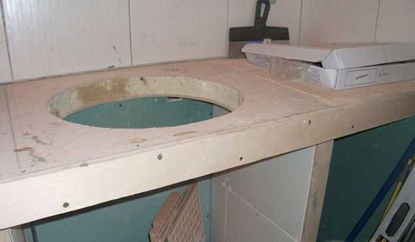 Столешница в ванную своими руками: используемые материалы и технология самостоятельного изготовления