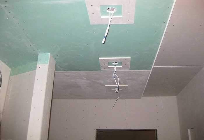 Способы подвешивания светильников к потолку из гипсокартона