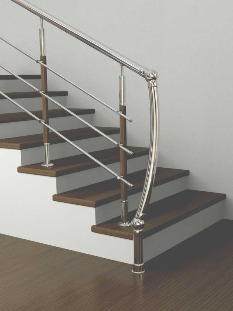 Перила для лестниц - 75 фото лучших идей дизайна и обустройства!