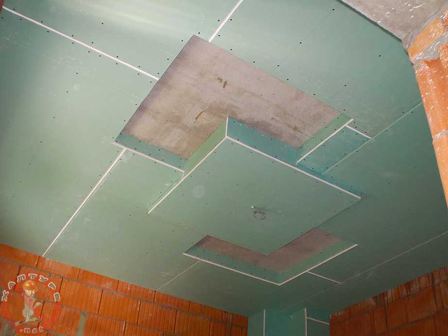 Потолок в ванной из гипсокартона: дизайн, как сделать своими руками, фото, отзывы