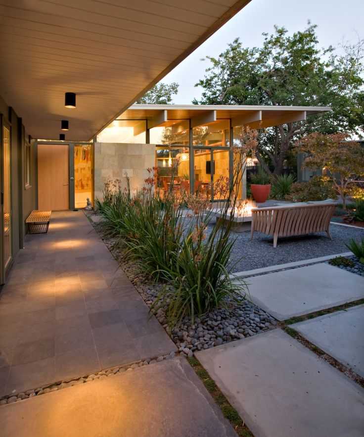 Дизайн двора частного дома - волшебное преображение дачного участка (фото)