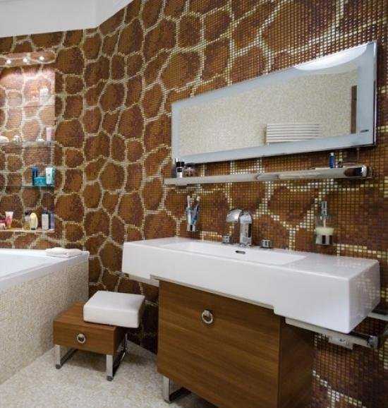 Красивый и современный дизайн ванной комнаты Необычные варианты отделки стен, пола и потолка Выбор цвета и материалов Идеи ремонта ванной комнаты на фото