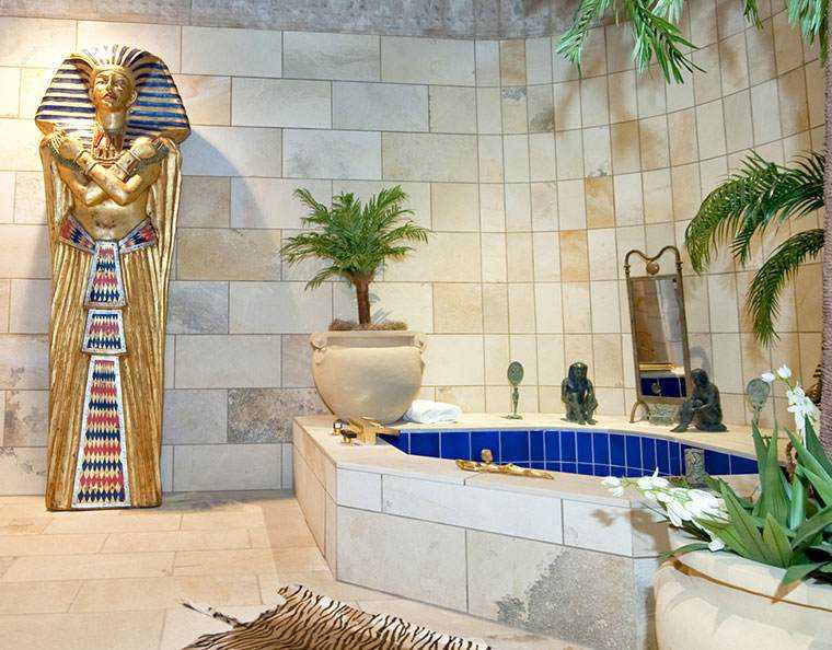 Египетский стиль: яркий восход на престол дизайна интерьеров
