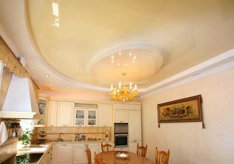 Дизайн потолка на кухне - тренды, фото потолков на кухне