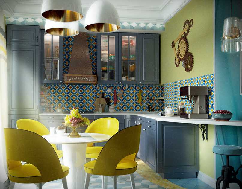 Кухня в стиле эклектика: 100 фото примеров красивого дизайна