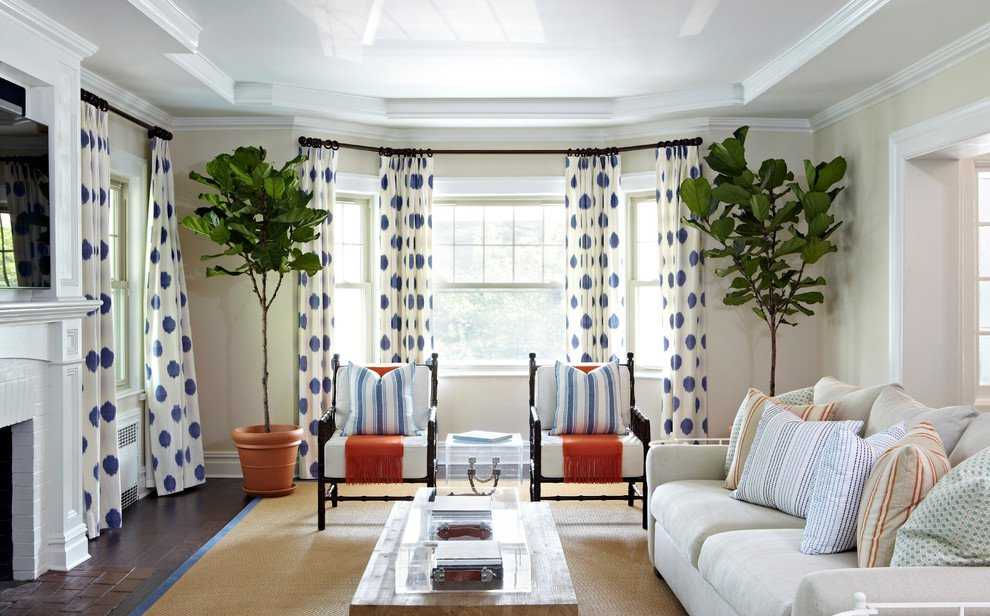 Гостиная с двумя окнами — стильный и уютный дизайн в гостиной (85 фото)
