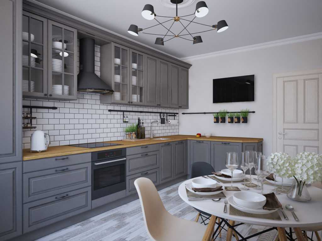 Как оформить кухню в серых цветах Какие оттенки бывают Сочетание серого с другими цветами Фото реальных интерьеров