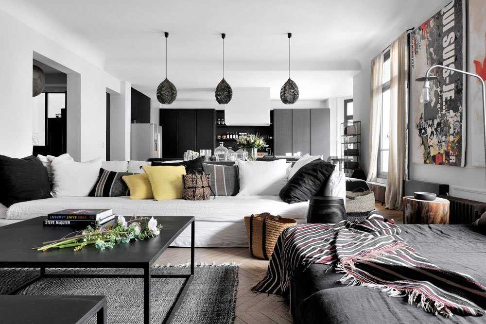 Оформляем интерьер в черном цвете: шторы/обои/потолок (185+фото). яркий акцент вашего дизайна