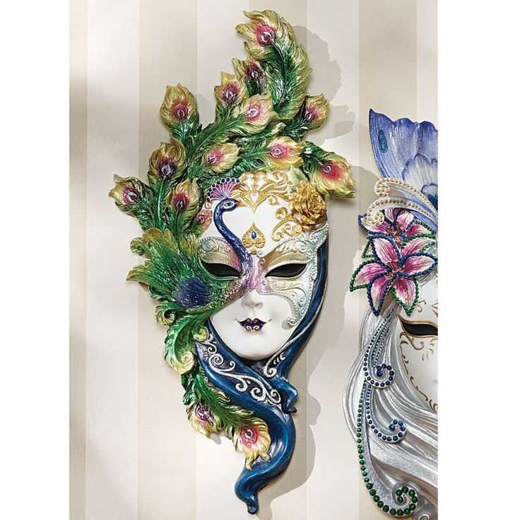 Венецианские маски в истории и интерьере. маска — сувенир из путешествий может быть опасным карнавальные маски в интерьере