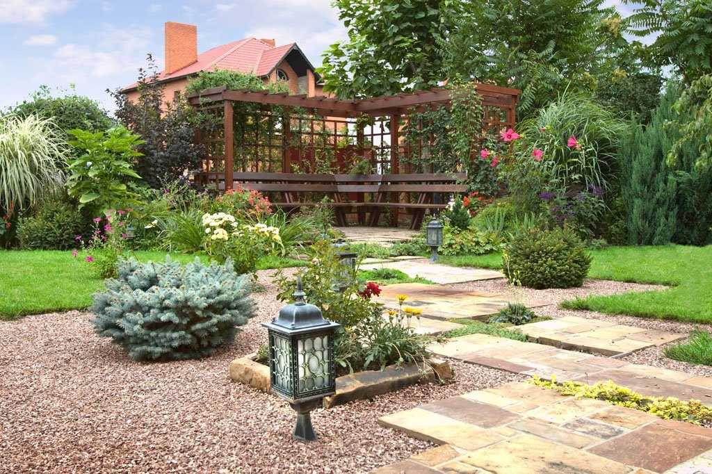 Благоустройство дачного участка: как обустроить сад и огород загородного дома красиво с минимальными затратами, варианты озеленения

 - 40 фото