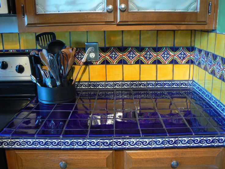 Столешница из плитки на кухню: как выложить керамическую плитку своими руками