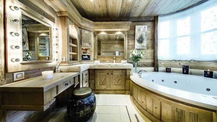Дизайн ванной комнаты в деревянном доме: рекомендации и фото