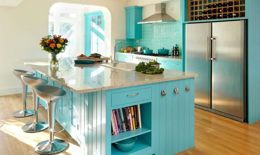 Синяя кухня - 82 фото лучших цветовых сочетаний для яркого дизайнакухня — вкус комфорта