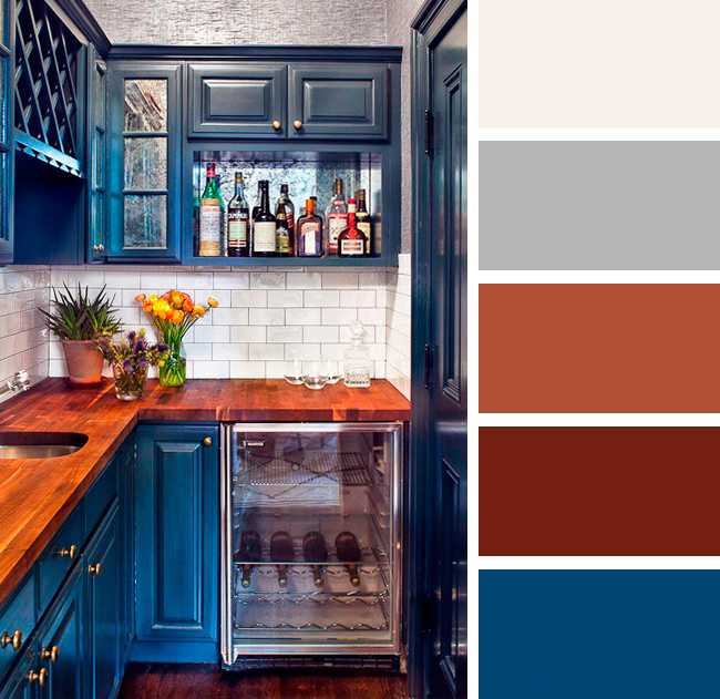 Оранжевая кухня: сочетание цвета с другими в интерьере - черным, белым, серым, 
 - 59 фото