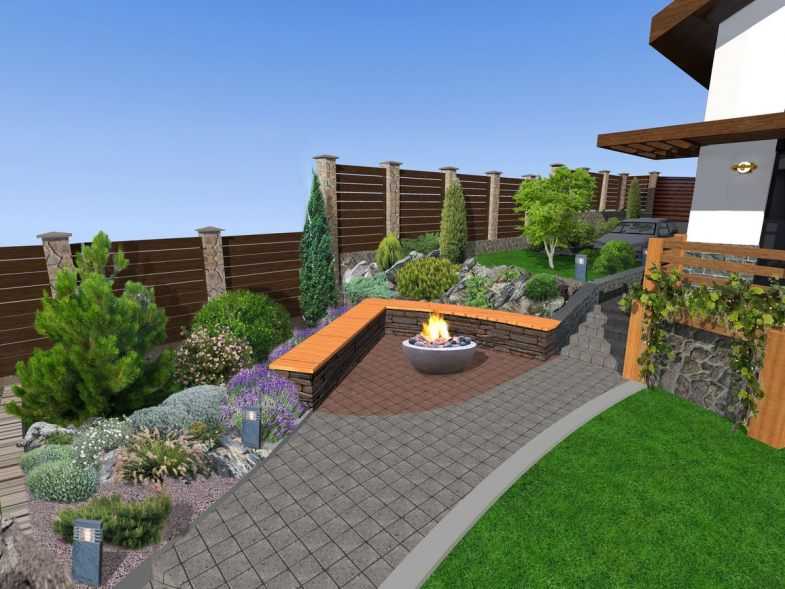 Планировка участка загородного дома 12 соток: схема, варианты ландшафтного дизайна, примеры проектов с домом, баней и гаражом
 - 22 фото