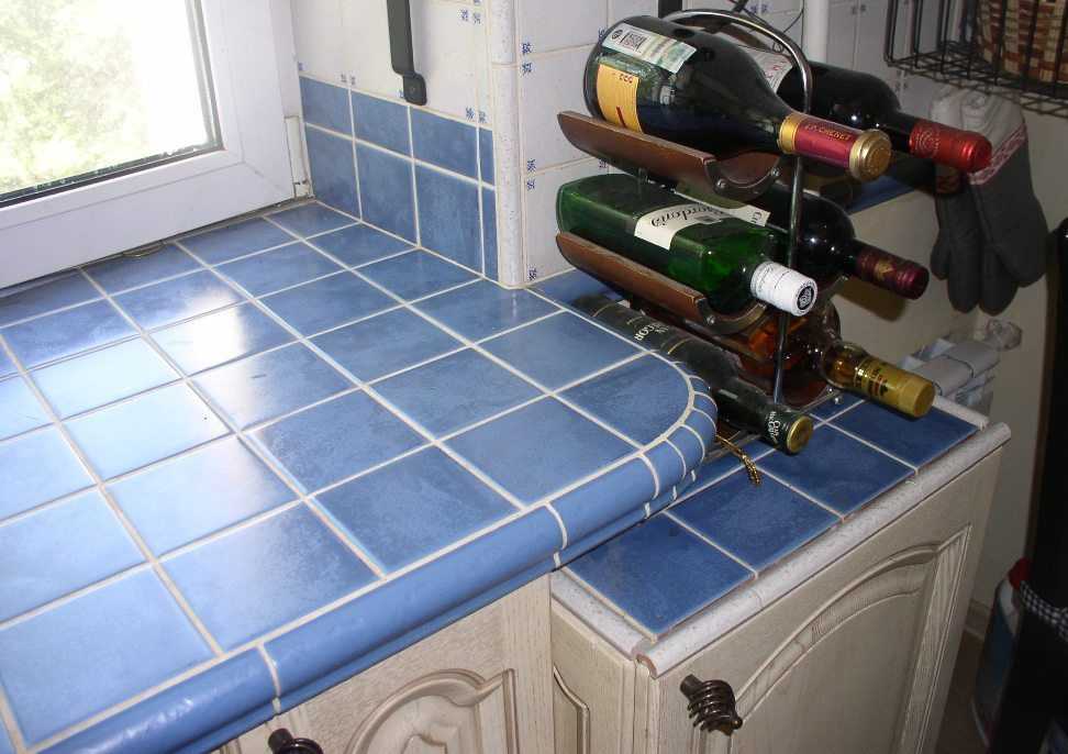 Кухонная столешница из керамической плитки своими руками