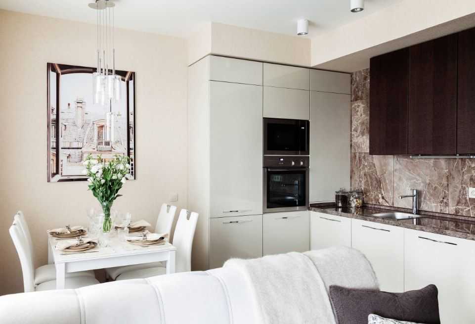 Кухня-гостиная 15 кв. м: дизайн, фото, планировка с диваном, зонирование пространства, интерьер, квадратная и прямоугольная комнаты