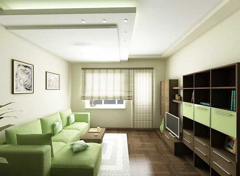 Расстановка мебели в гостиной согласно размеру и форме комнаты