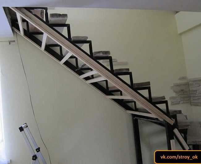 Как обшить лестницу на металлокаркасе - всё о лестницах