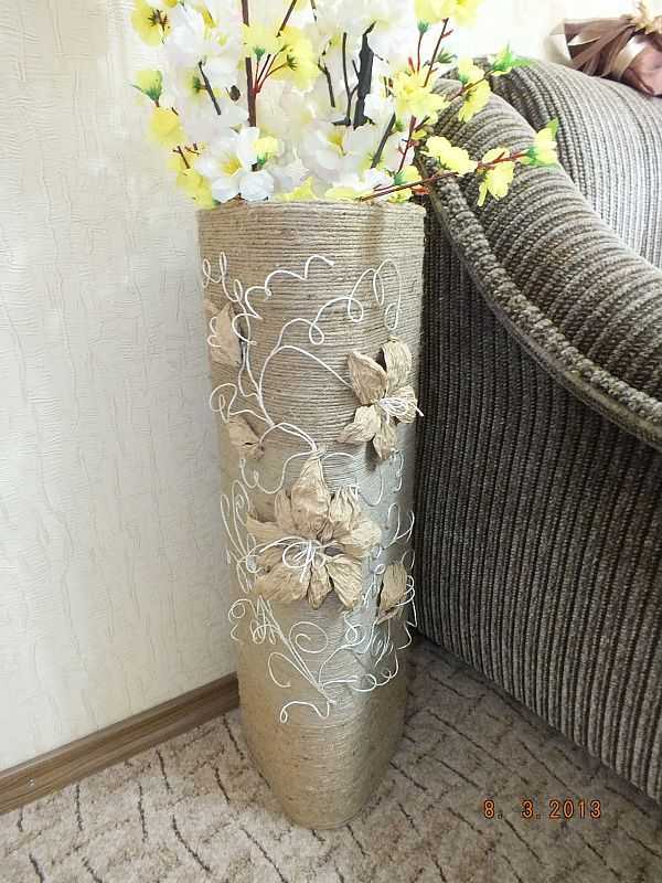Декор вазы: разные техники украшения и оформления своими руками (115 фото и видео)